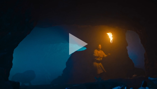 House of David - Final trailer still of David in a cave